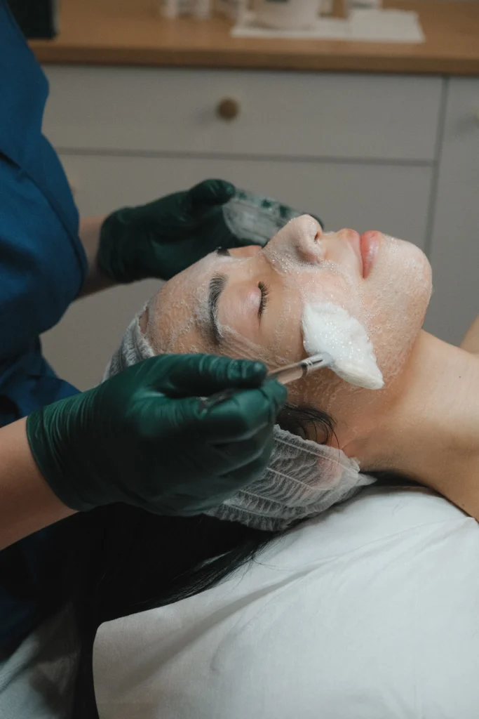 Deep cleansing facial treatment at Topaz Facial Studio