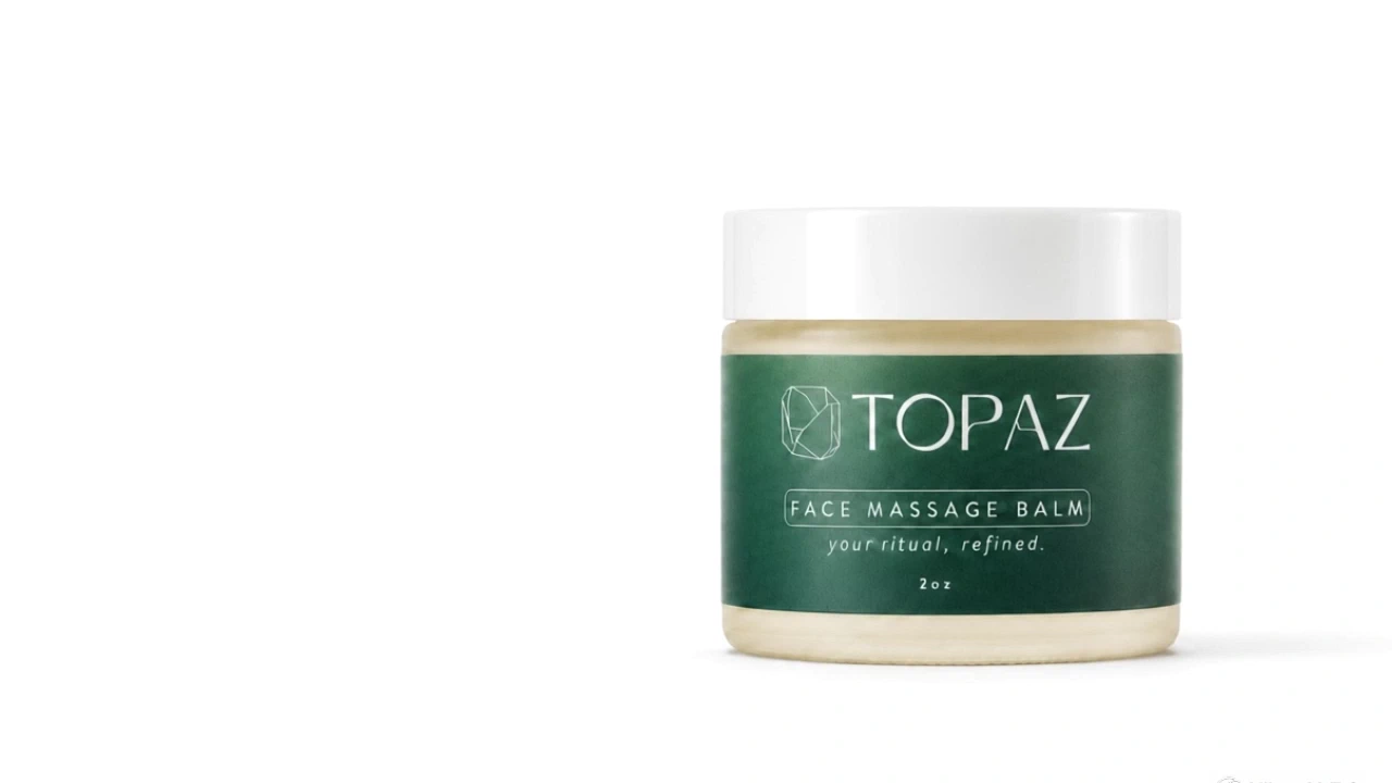 Topaz Face Massage Balm used during a facial treatment
