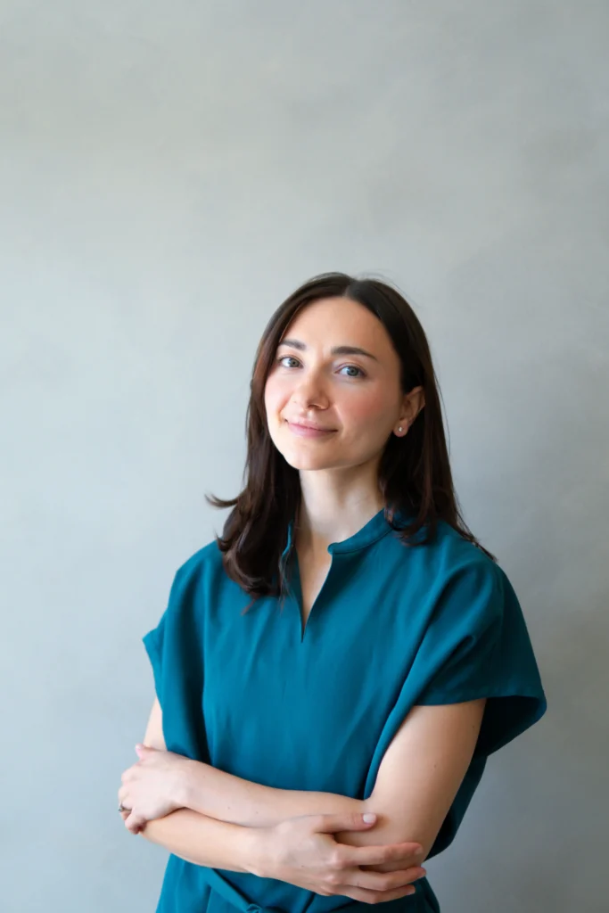 Elena, part-time esthetician at Topaz Facial Studio.